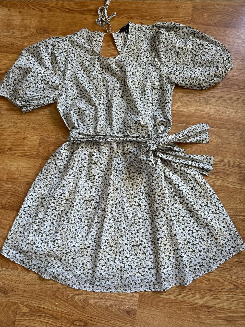 Banana Republic Cotton Floral Belted Dress M